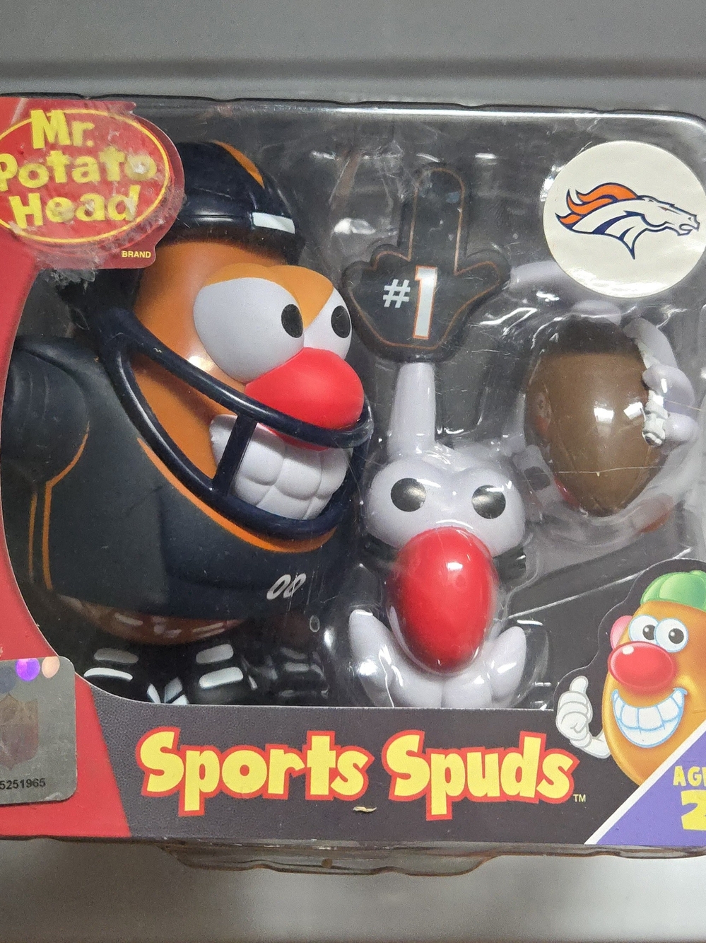 Sports Spuds Denver Broncos Football Toy - Orange & White